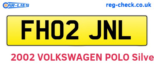 FH02JNL are the vehicle registration plates.