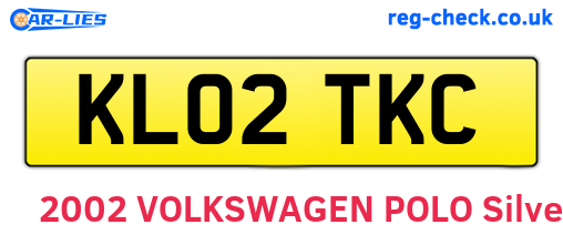 KL02TKC are the vehicle registration plates.