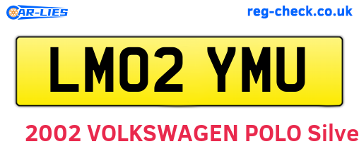 LM02YMU are the vehicle registration plates.