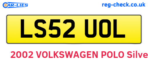 LS52UOL are the vehicle registration plates.