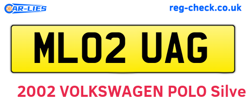 ML02UAG are the vehicle registration plates.