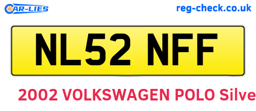 NL52NFF are the vehicle registration plates.