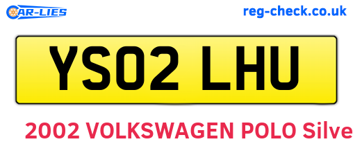 YS02LHU are the vehicle registration plates.