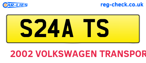 S24ATS are the vehicle registration plates.