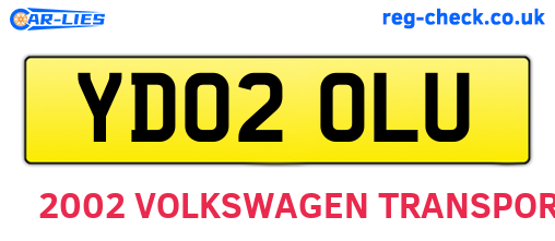 YD02OLU are the vehicle registration plates.