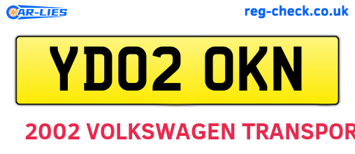 YD02OKN are the vehicle registration plates.