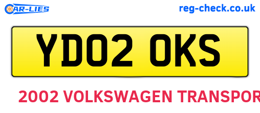 YD02OKS are the vehicle registration plates.