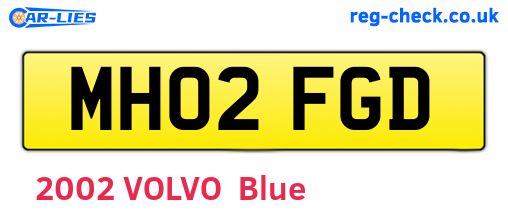MH02FGD are the vehicle registration plates.
