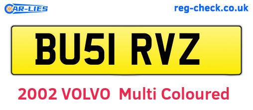 BU51RVZ are the vehicle registration plates.