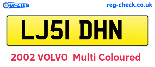 LJ51DHN are the vehicle registration plates.