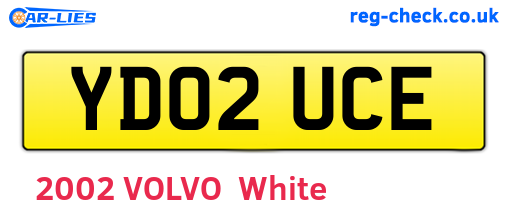 YD02UCE are the vehicle registration plates.