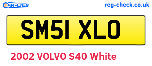 SM51XLO are the vehicle registration plates.