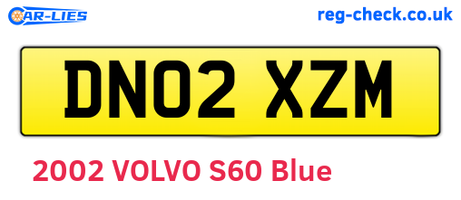 DN02XZM are the vehicle registration plates.
