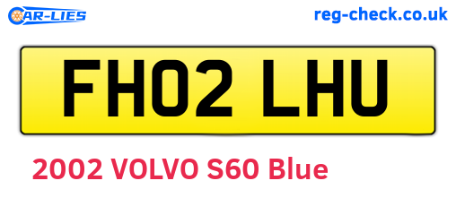 FH02LHU are the vehicle registration plates.