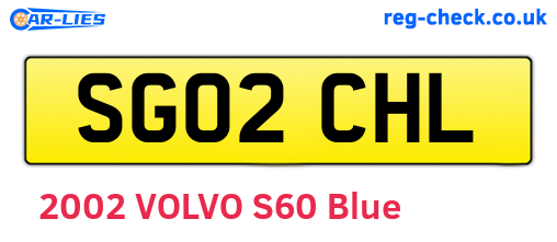 SG02CHL are the vehicle registration plates.