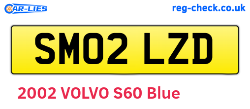 SM02LZD are the vehicle registration plates.