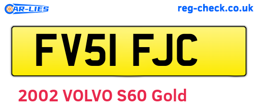 FV51FJC are the vehicle registration plates.