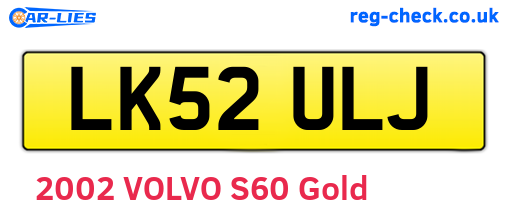LK52ULJ are the vehicle registration plates.