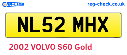 NL52MHX are the vehicle registration plates.