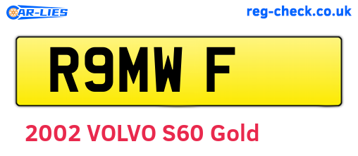 R9MWF are the vehicle registration plates.