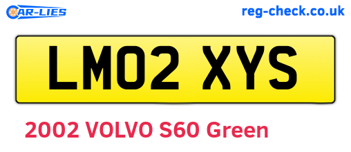 LM02XYS are the vehicle registration plates.