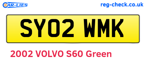 SY02WMK are the vehicle registration plates.