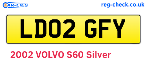 LD02GFY are the vehicle registration plates.