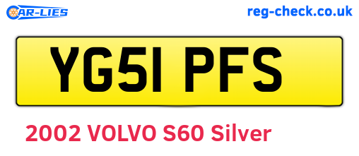 YG51PFS are the vehicle registration plates.