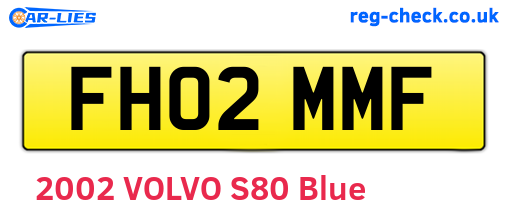 FH02MMF are the vehicle registration plates.