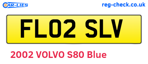 FL02SLV are the vehicle registration plates.