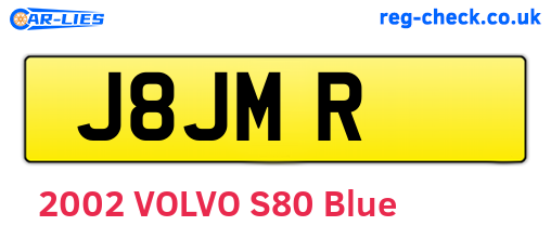 J8JMR are the vehicle registration plates.