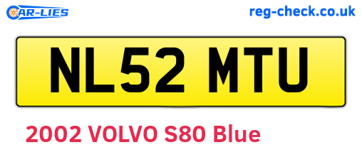 NL52MTU are the vehicle registration plates.