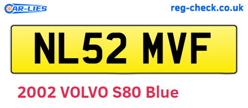 NL52MVF are the vehicle registration plates.