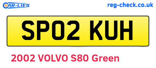 SP02KUH are the vehicle registration plates.