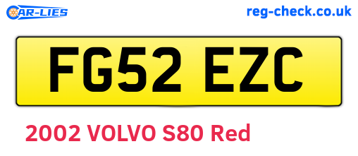 FG52EZC are the vehicle registration plates.