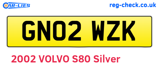 GN02WZK are the vehicle registration plates.