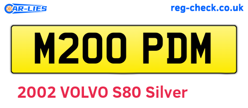 M200PDM are the vehicle registration plates.
