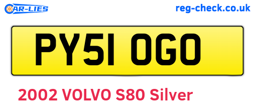 PY51OGO are the vehicle registration plates.