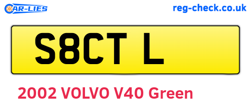 S8CTL are the vehicle registration plates.