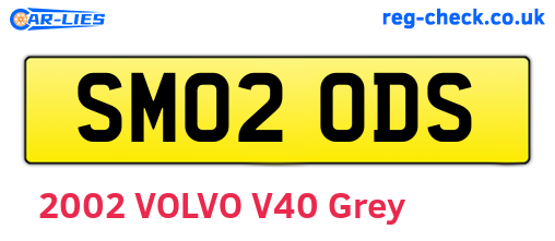 SM02ODS are the vehicle registration plates.