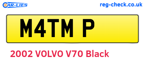 M4TMP are the vehicle registration plates.