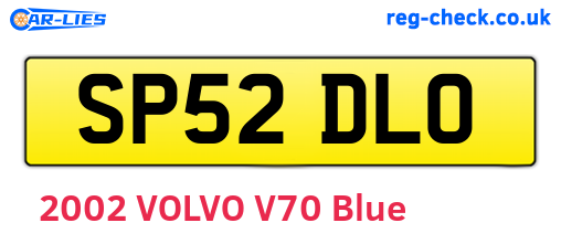 SP52DLO are the vehicle registration plates.