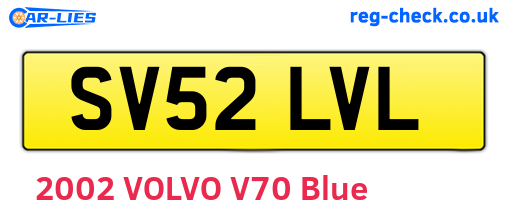 SV52LVL are the vehicle registration plates.