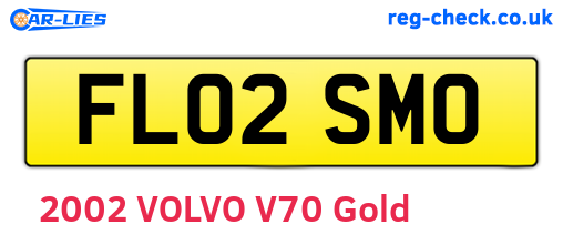 FL02SMO are the vehicle registration plates.