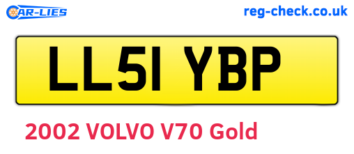 LL51YBP are the vehicle registration plates.
