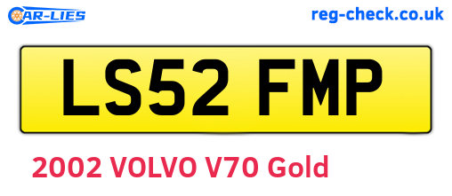 LS52FMP are the vehicle registration plates.