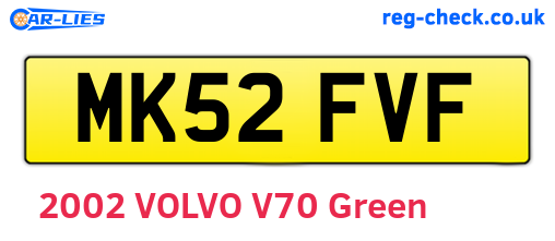 MK52FVF are the vehicle registration plates.