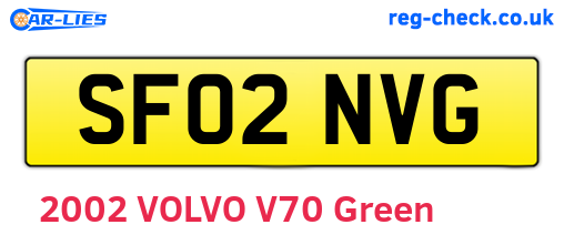 SF02NVG are the vehicle registration plates.