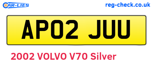 AP02JUU are the vehicle registration plates.