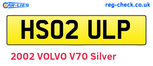 HS02ULP are the vehicle registration plates.
